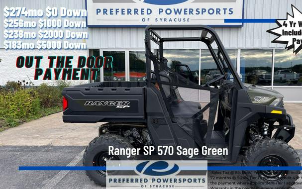 2024 Polaris Industries Ranger SP 570 Sage Green