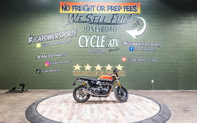 2026 Triumph Speed Twin 1200 RS Baja OrangeSapphire Black