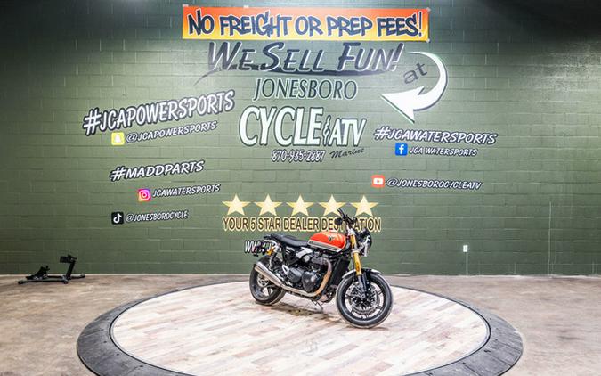 2026 Triumph Speed Twin 1200 RS Baja OrangeSapphire Black