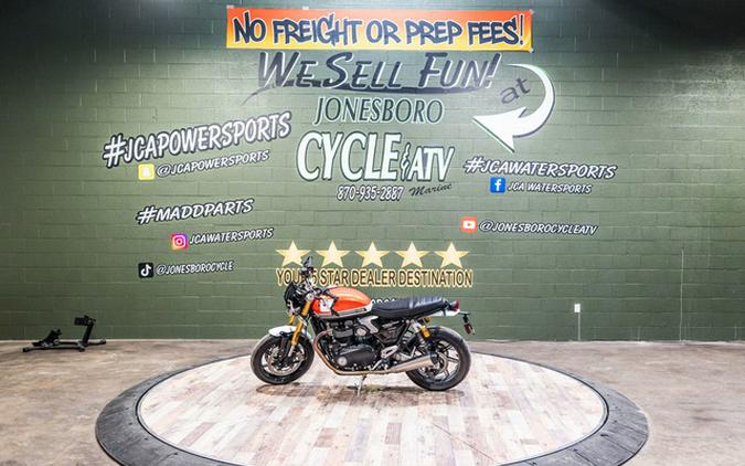2026 Triumph Speed Twin 1200 RS Baja OrangeSapphire Black