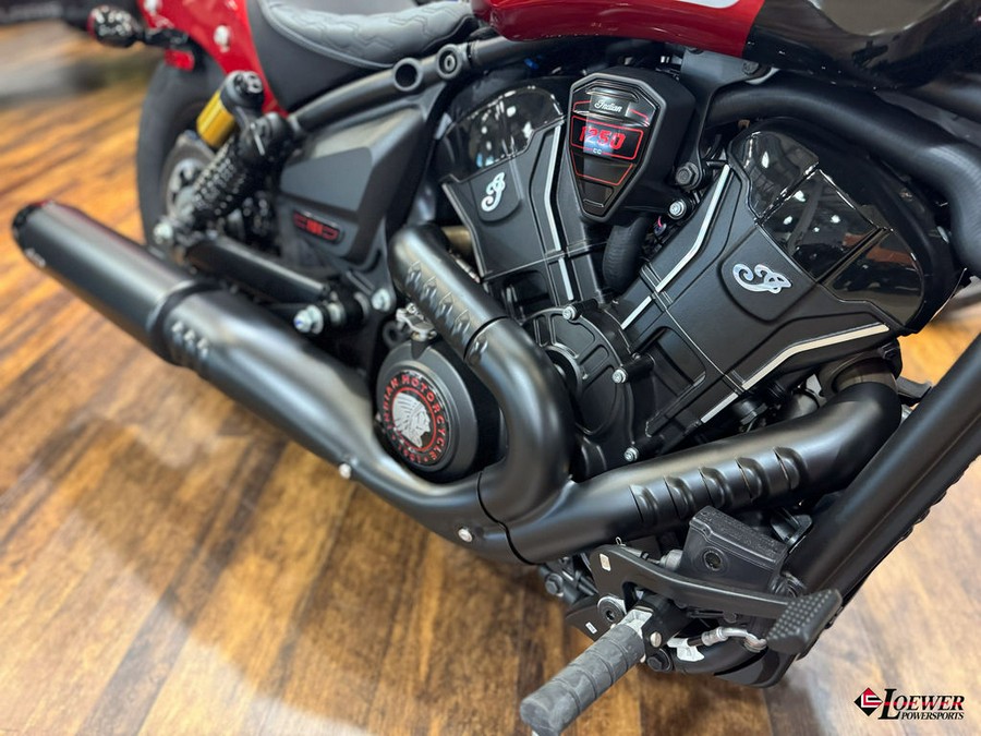 2025 Indian Motorcycle® 101 Scout® Sunset Red Metallic with Graphics