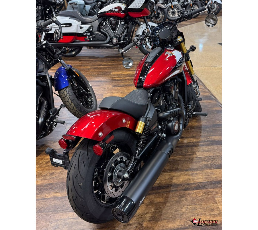 2025 Indian Motorcycle® 101 Scout® Sunset Red Metallic with Graphics