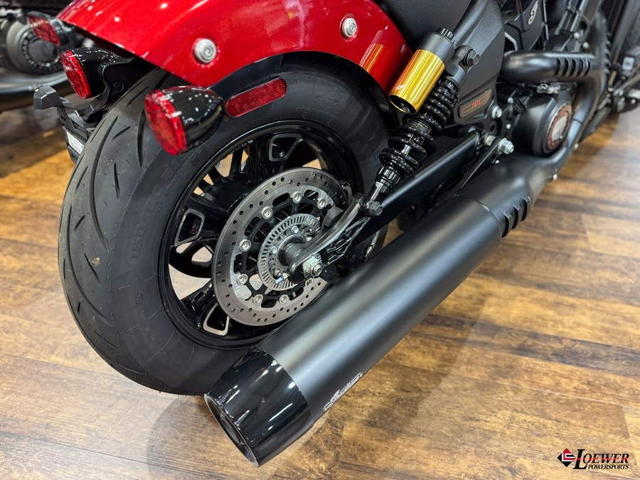 2025 Indian Motorcycle® 101 Scout® Sunset Red Metallic with Graphics