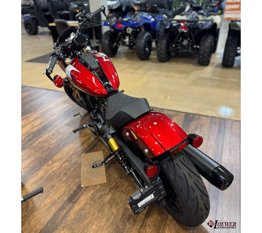 2025 Indian Motorcycle® 101 Scout® Sunset Red Metallic with Graphics