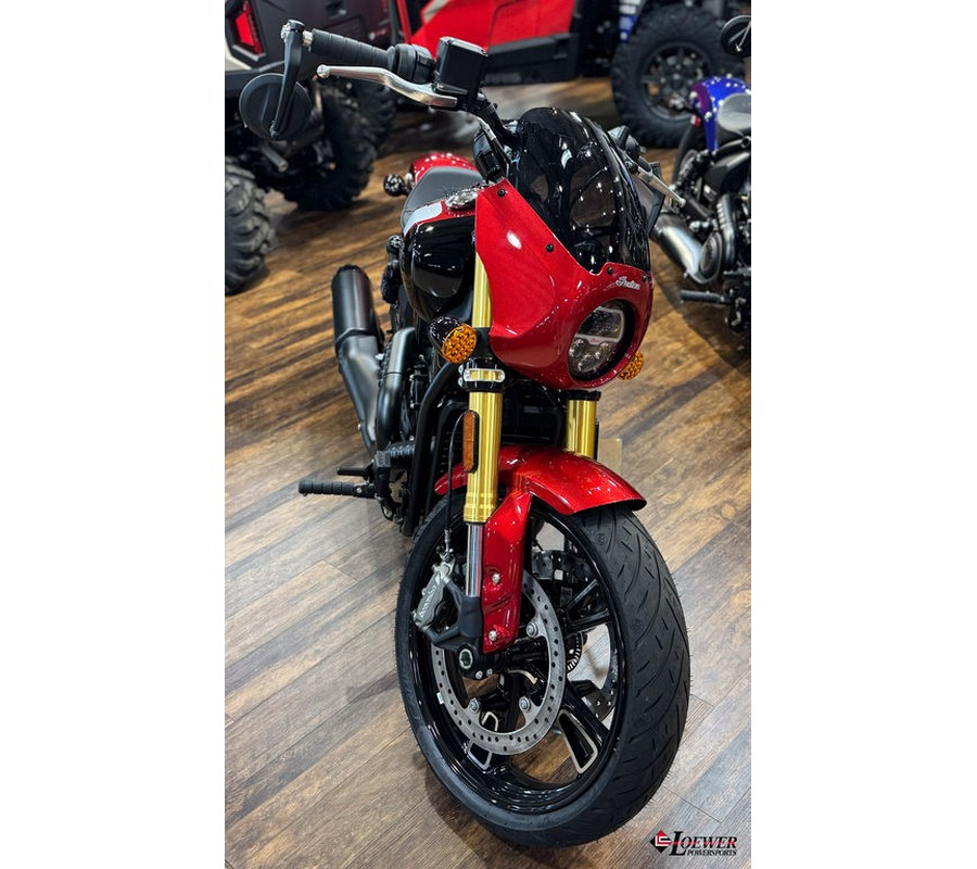 2025 Indian Motorcycle® 101 Scout® Sunset Red Metallic with Graphics