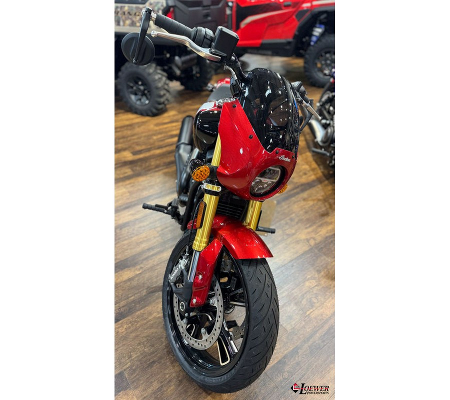 2025 Indian Motorcycle® 101 Scout® Sunset Red Metallic with Graphics