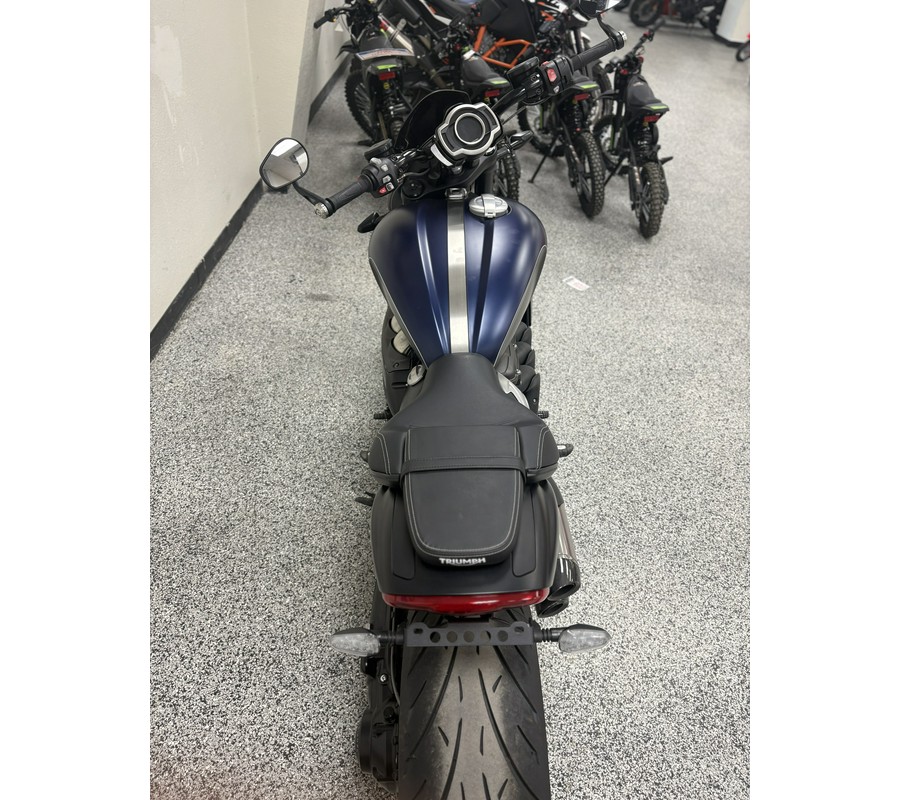 2025 Triumph Rocket 3 Storm R Satin Pacific Blue and Mate Sapphire Black - UO3018