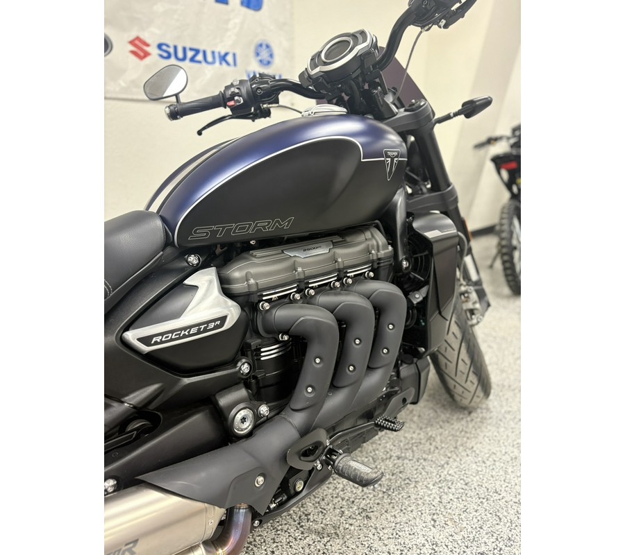2025 Triumph Rocket 3 Storm R Satin Pacific Blue and Mate Sapphire Black - UO3018