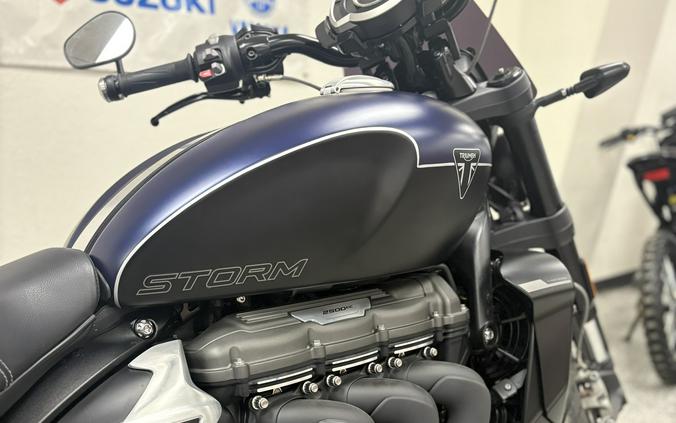 2025 Triumph Rocket 3 Storm R Satin Pacific Blue and Mate Sapphire Black - UO3018