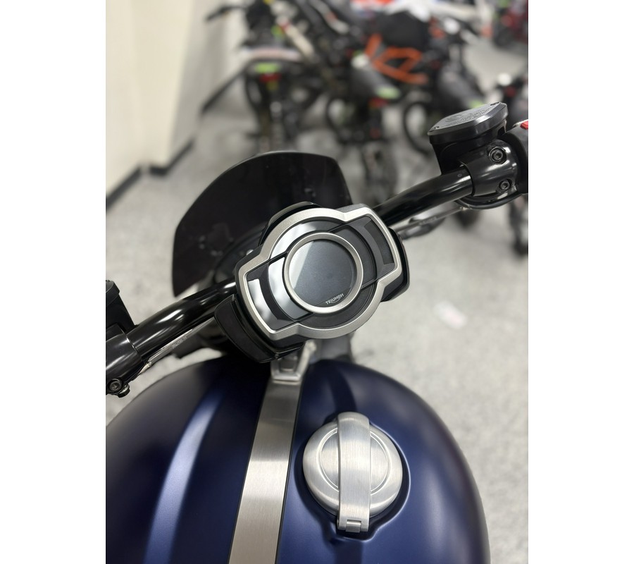 2025 Triumph Rocket 3 Storm R Satin Pacific Blue and Mate Sapphire Black - UO3018