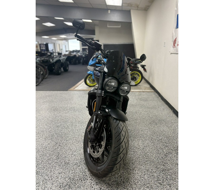 2025 Triumph Rocket 3 Storm R Satin Pacific Blue and Mate Sapphire Black - UO3018