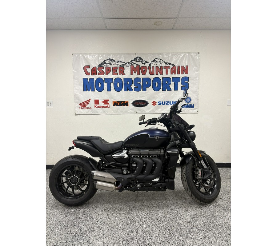 2025 Triumph Rocket 3 Storm R Satin Pacific Blue and Mate Sapphire Black - UO3018