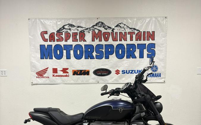 2025 Triumph Rocket 3 Storm R Satin Pacific Blue and Mate Sapphire Black - UO3018