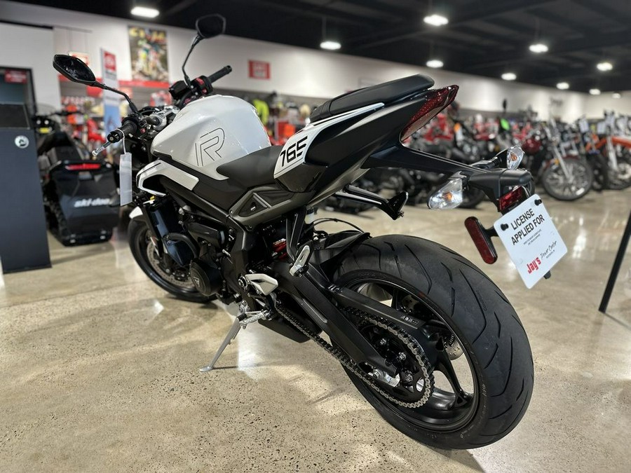 2024 Triumph Street Triple 765 R Crystal White