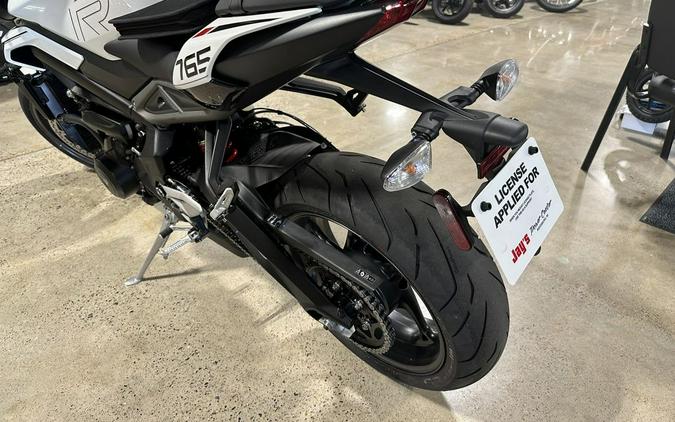 2024 Triumph Street Triple 765 R Crystal White