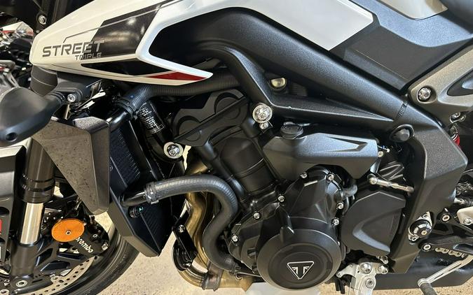 2024 Triumph Street Triple 765 R Crystal White