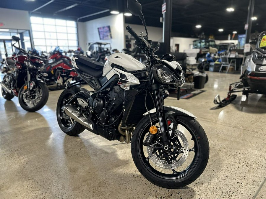 2024 Triumph Street Triple 765 R Crystal White