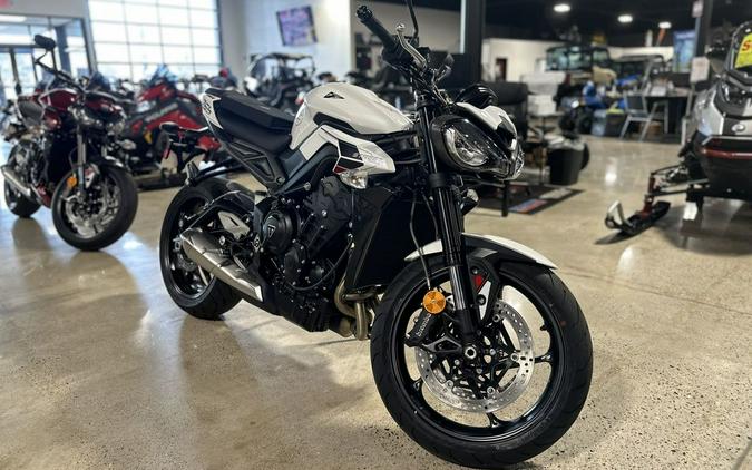 2024 Triumph Street Triple 765 R Crystal White