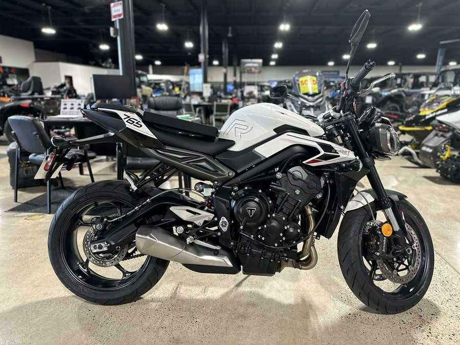 2024 Triumph Street Triple 765 R Crystal White