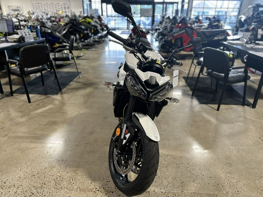 2024 Triumph Street Triple 765 R Crystal White