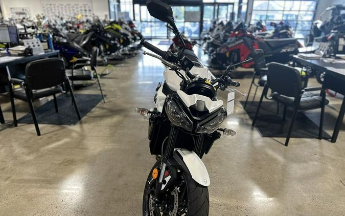 2024 Triumph Street Triple 765 R Crystal White