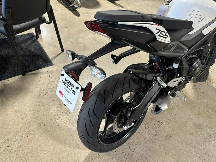 2024 Triumph Street Triple 765 R Crystal White