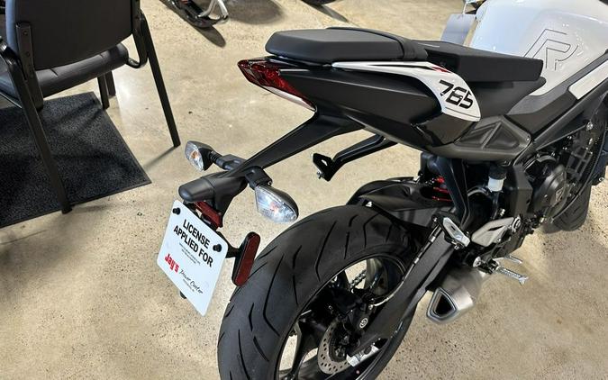 2024 Triumph Street Triple 765 R Crystal White