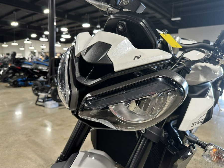 2024 Triumph Street Triple 765 R Crystal White