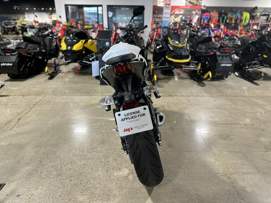 2024 Triumph Street Triple 765 R Crystal White