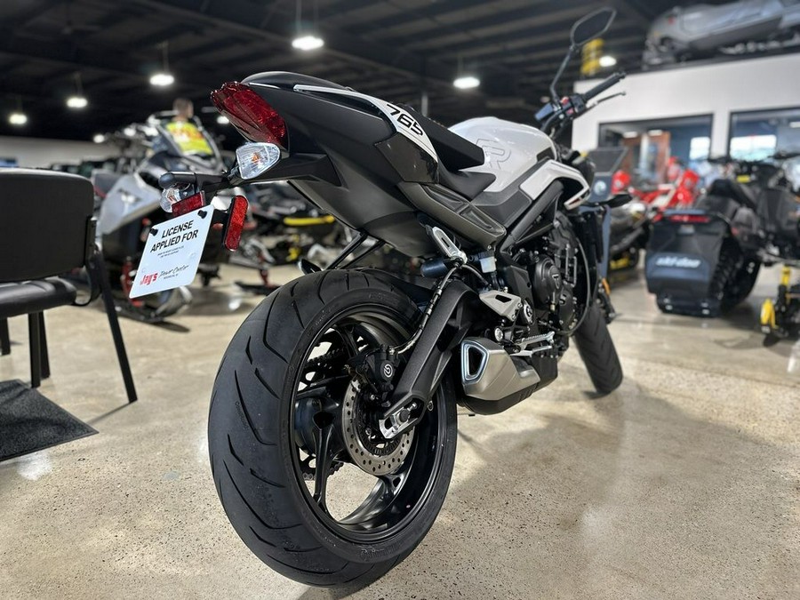 2024 Triumph Street Triple 765 R Crystal White