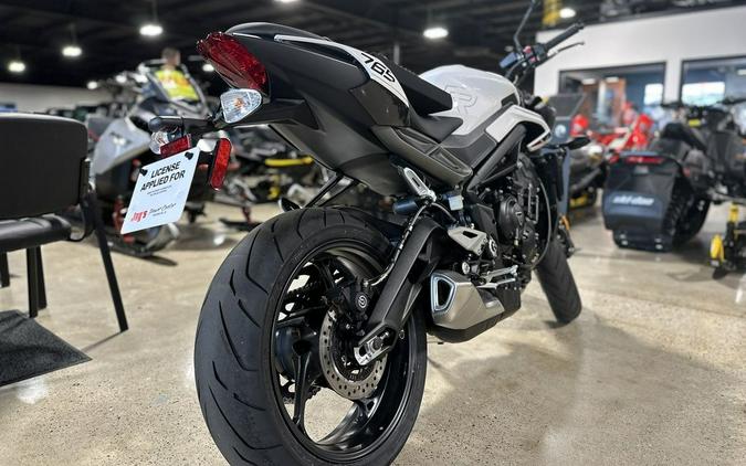 2024 Triumph Street Triple 765 R Crystal White