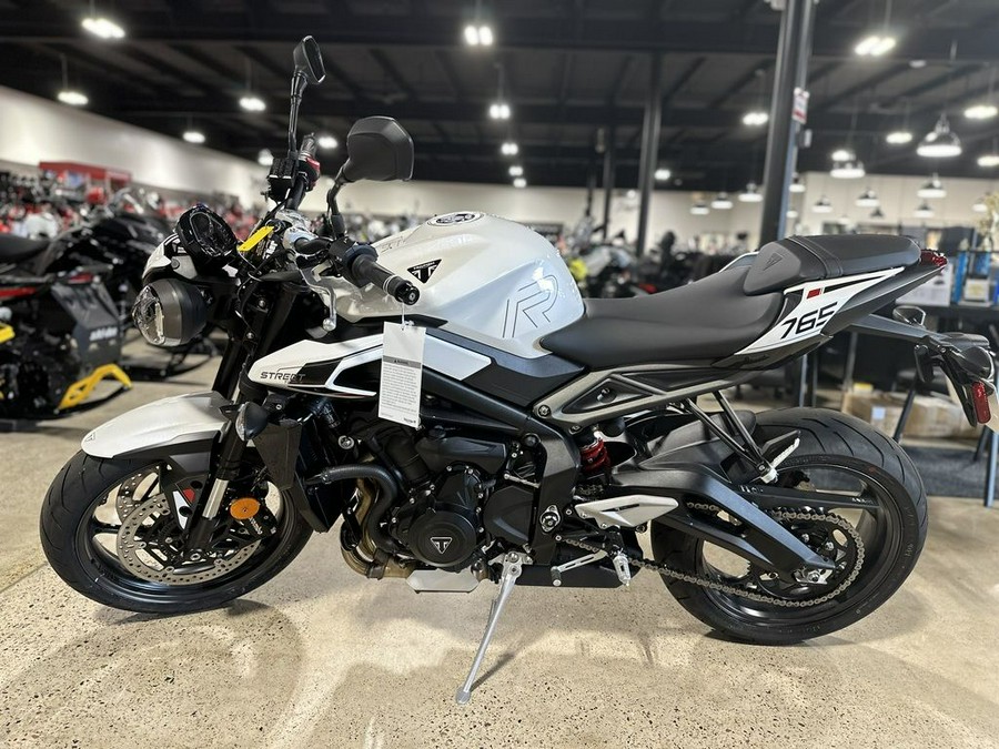 2024 Triumph Street Triple 765 R Crystal White