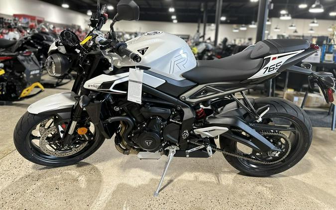 2024 Triumph Street Triple 765 R Crystal White