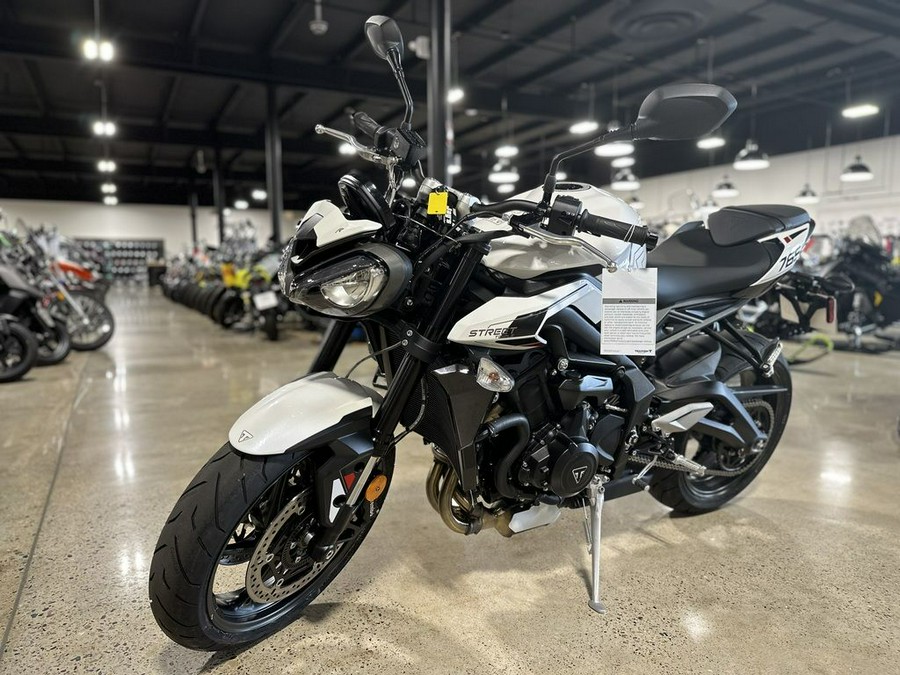 2024 Triumph Street Triple 765 R Crystal White