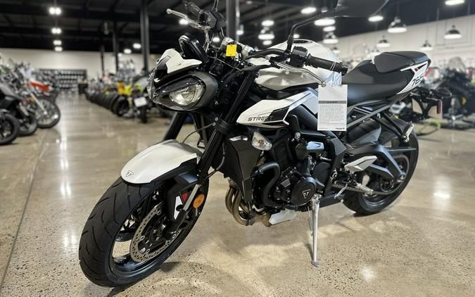 2024 Triumph Street Triple 765 R Crystal White