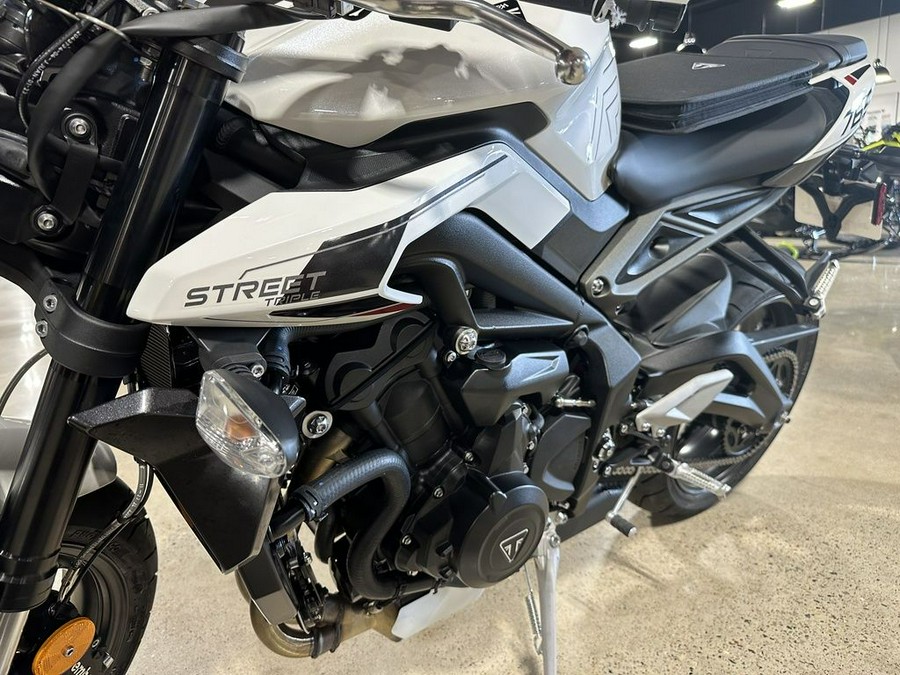 2024 Triumph Street Triple 765 R Crystal White