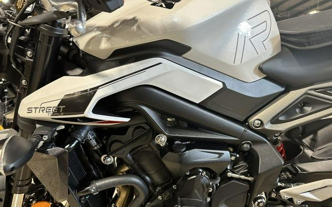 2024 Triumph Street Triple 765 R Crystal White