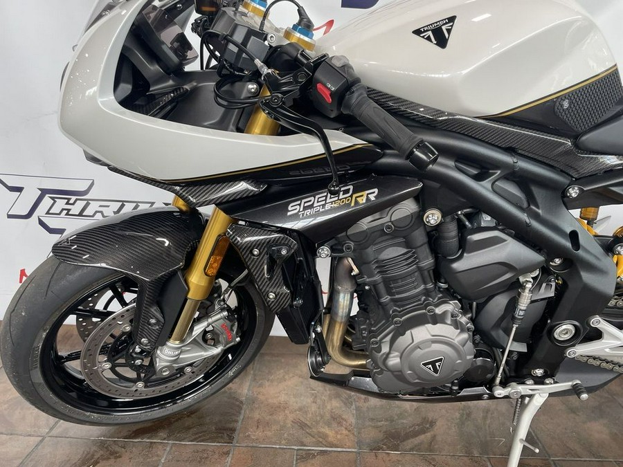 2022 Triumph Speed Triple 1200 RR Crystal White Storm Grey