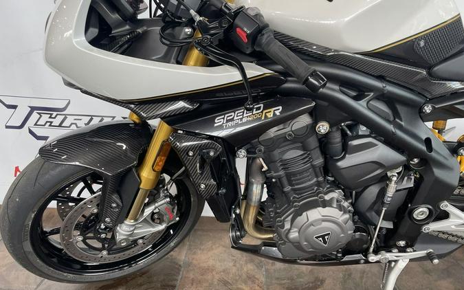 2022 Triumph Speed Triple 1200 RR Crystal White Storm Grey