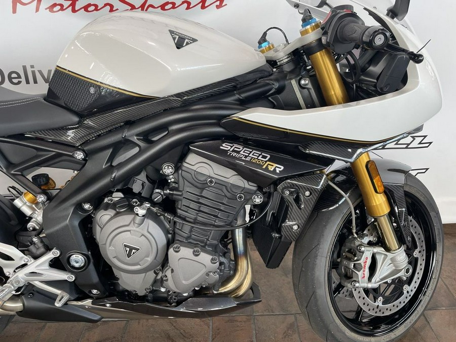 2022 Triumph Speed Triple 1200 RR Crystal White Storm Grey