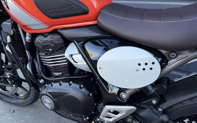 2026 Triumph Scrambler 400 X Baja Orange/Aluminium