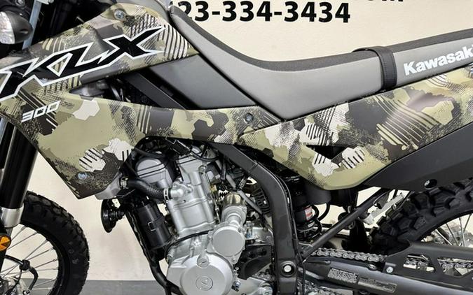 2026 Kawasaki KLX300 Cypher Camo Beige