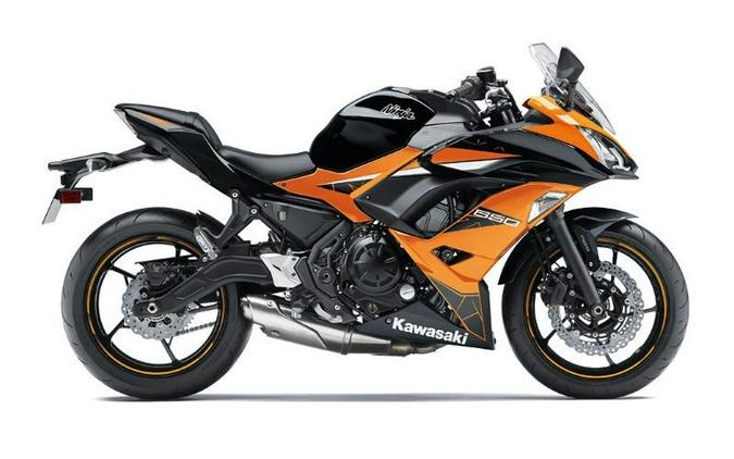 2019 Kawasaki Ninja® 650 ABS Candy Orange/Metallic Spark Black