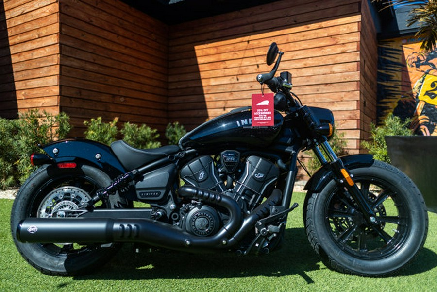 2025 Indian SCOUT BOBBER LTD, BLACK METALLIC 49ST Limited