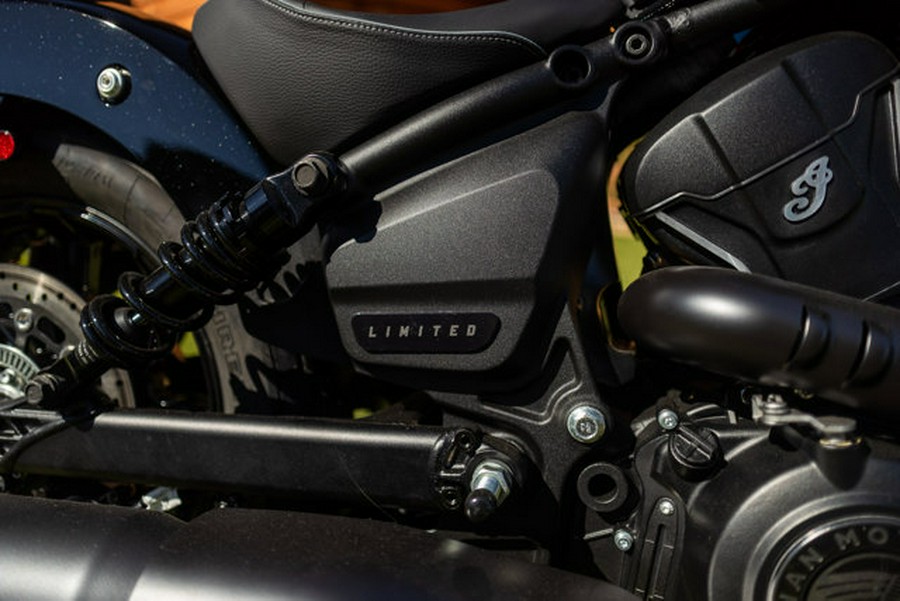2025 Indian SCOUT BOBBER LTD, BLACK METALLIC 49ST Limited