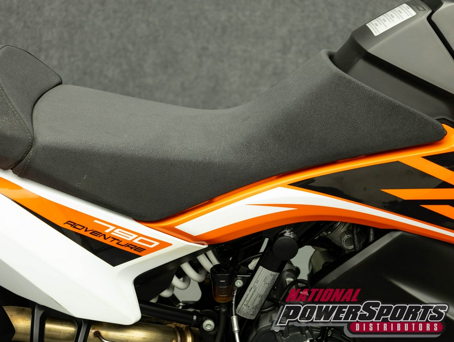 2019 KTM 790 ADVENTURE W/ABS