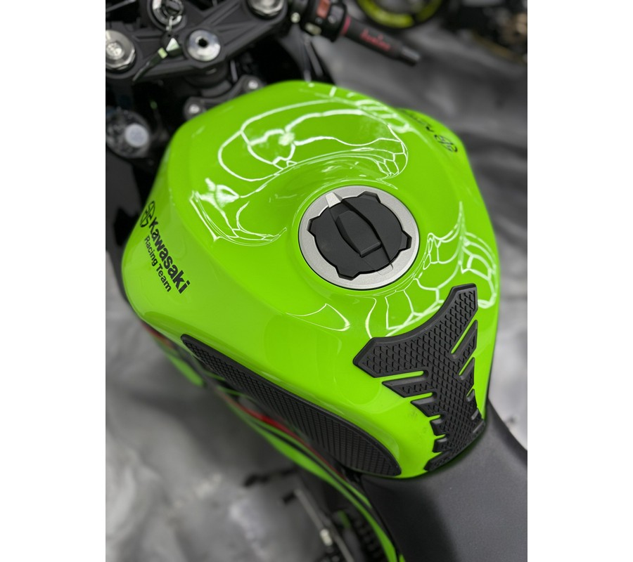 2023 Kawasaki Ninja ZX6R KRT ABS With M4 Exhaust + GB Engine Covers + ASV Levers