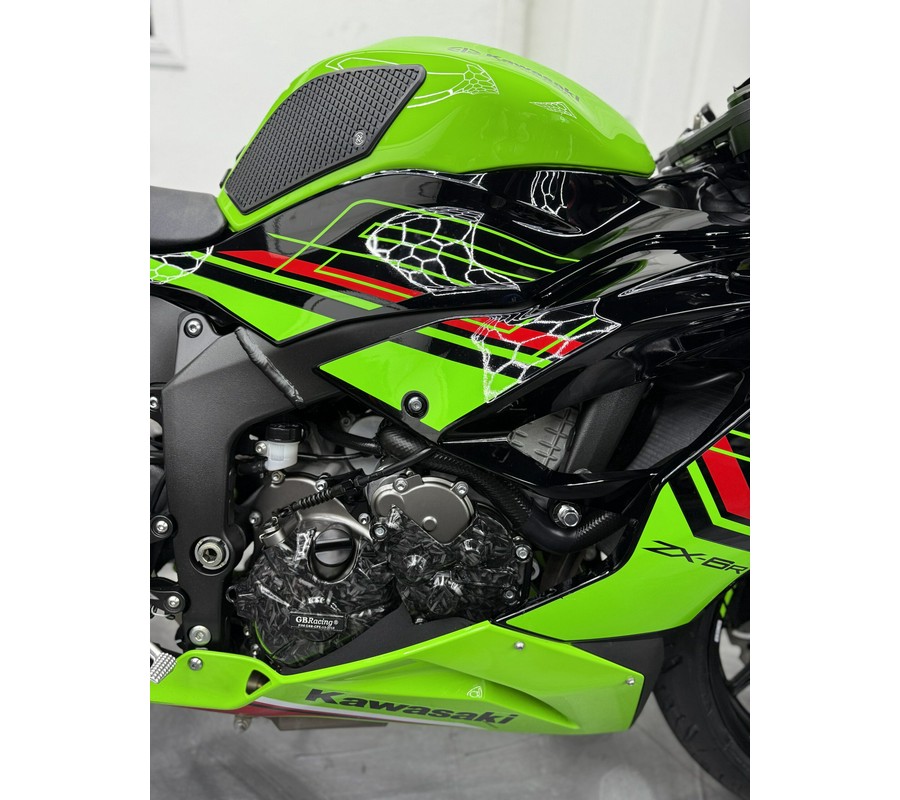 2023 Kawasaki Ninja ZX6R KRT ABS With M4 Exhaust + GB Engine Covers + ASV Levers