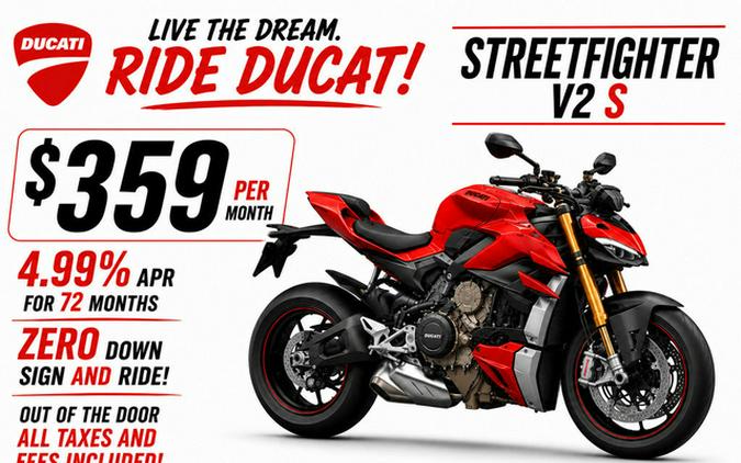 2026 Ducati Streetfighter V2 S Ducati Red V2 S