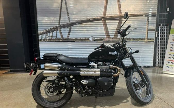 2022 Triumph Street Scrambler Jet Black